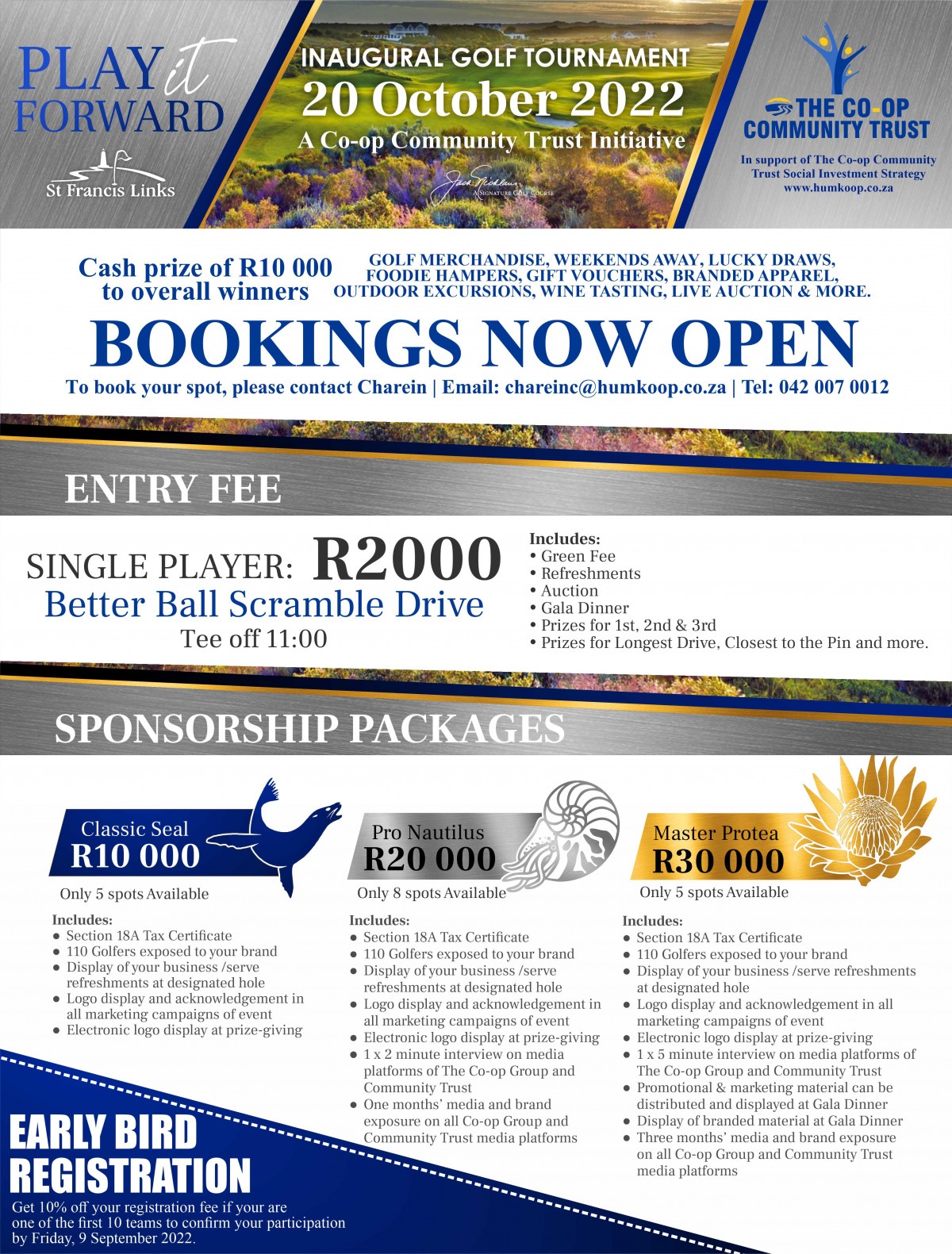 trust golf day info pack