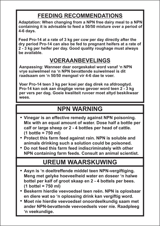 pro 14 feeding recommendations